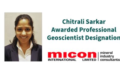 Chitrali Sarkar Awarded Professional Geoscientist Designation