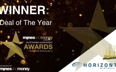 Endeavour Financial Limited and Horizonte Minerals Plc Earn « Deal of the Year » Award at Mines and Money, London