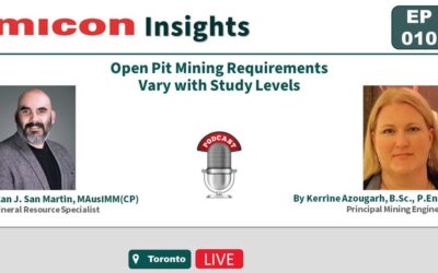 Micon Insights – Open Pit Mining Requirements Vary with Study Levels